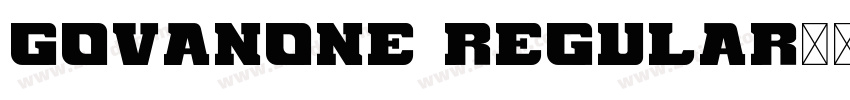 GovanOne Regular字体转换